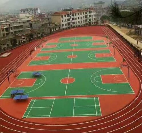 硅pu籃球場每平方施工費